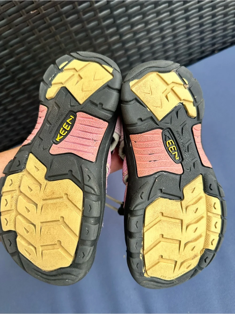 Keen Kids Pink and Black Closed-Toe Waterproof Sandals